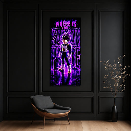 Vegeta Saiyan Pride 3-Piece Metal Wall Art