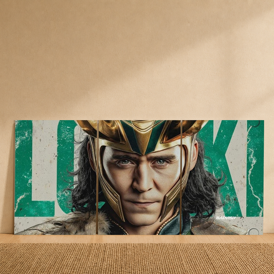 God of Mischief 3-Piece Metal Wall Art