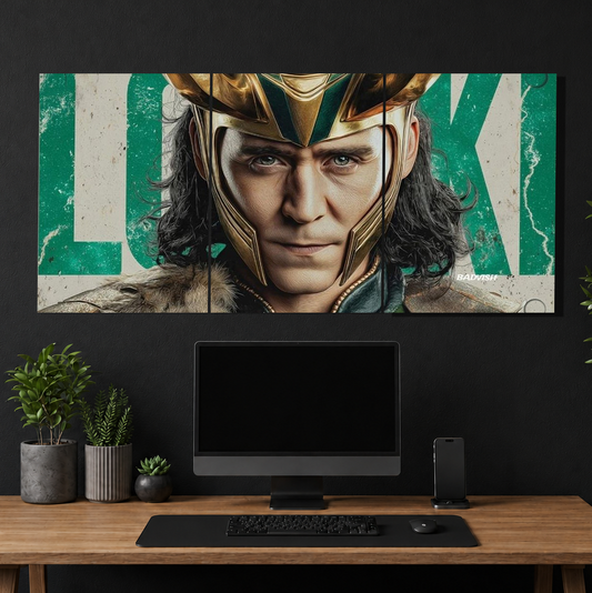 God of Mischief 3-Piece Metal Wall Art