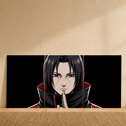 The Crow of the Uchiha 3-Piece Metal Wall Art