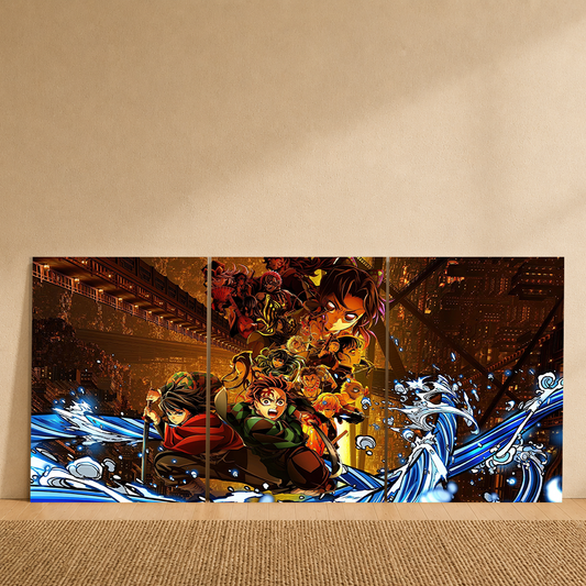 Infinity Castle 3-Piece Metal Wall Art