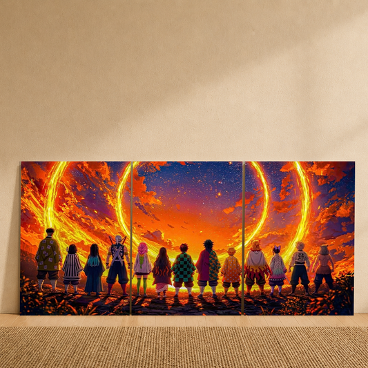 Hashiras 3-Piece Metal Wall Art