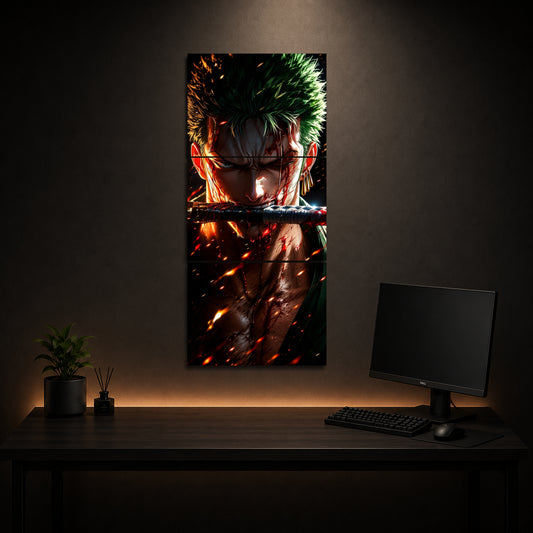 Roronoa Zoro 3-Piece Metal Wall Art
