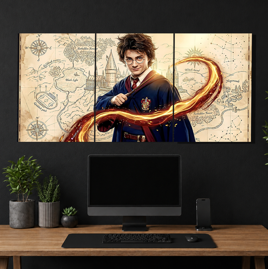 Hogwarts Legacy 3-Piece Metal Wall Art