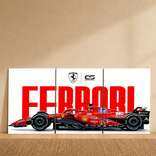 Ferrari 3-Piece Metal Wall Art