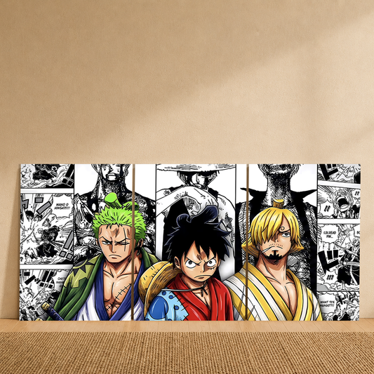 The Monster Trio 3-Piece Metal Wall Art