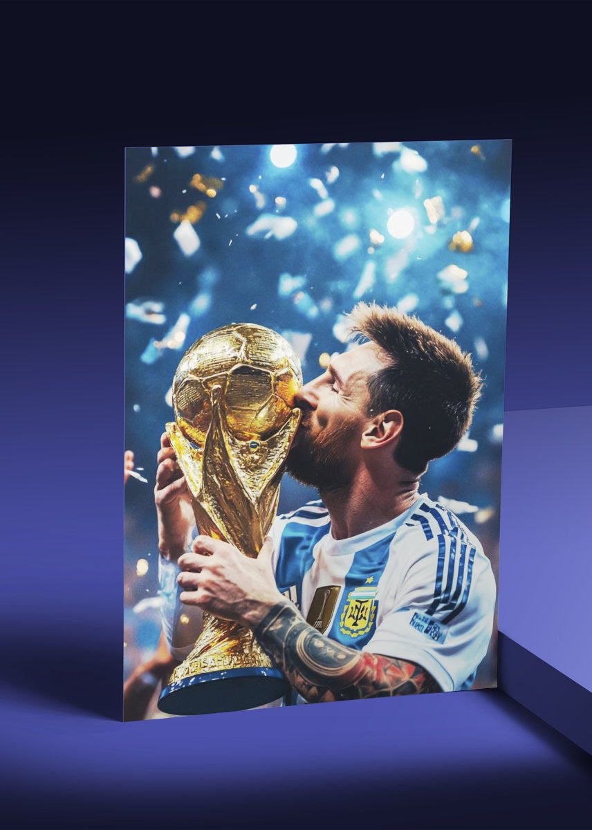 Messi with Cup