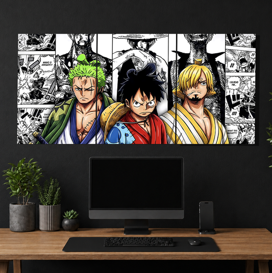 The Monster Trio 3-Piece Metal Wall Art