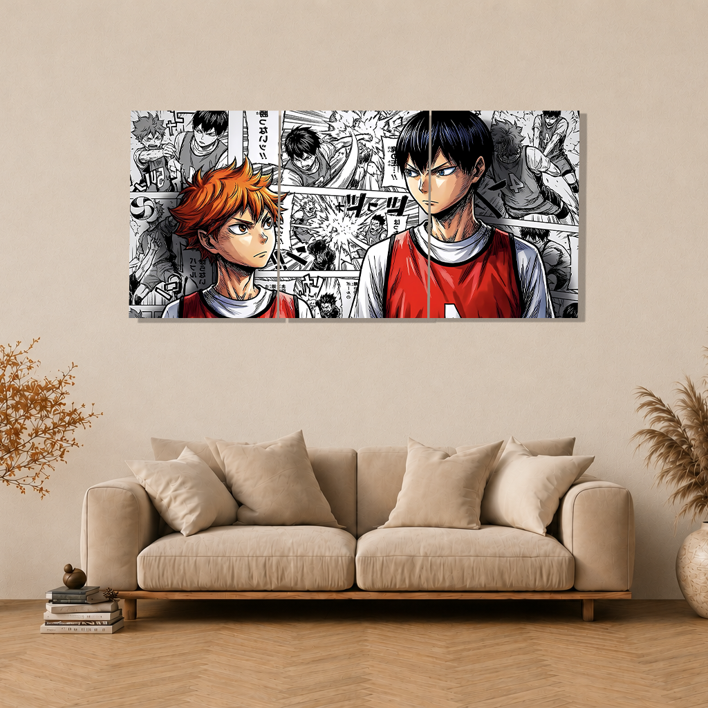 Karasuno Crows 3-Piece Metal Wall Art