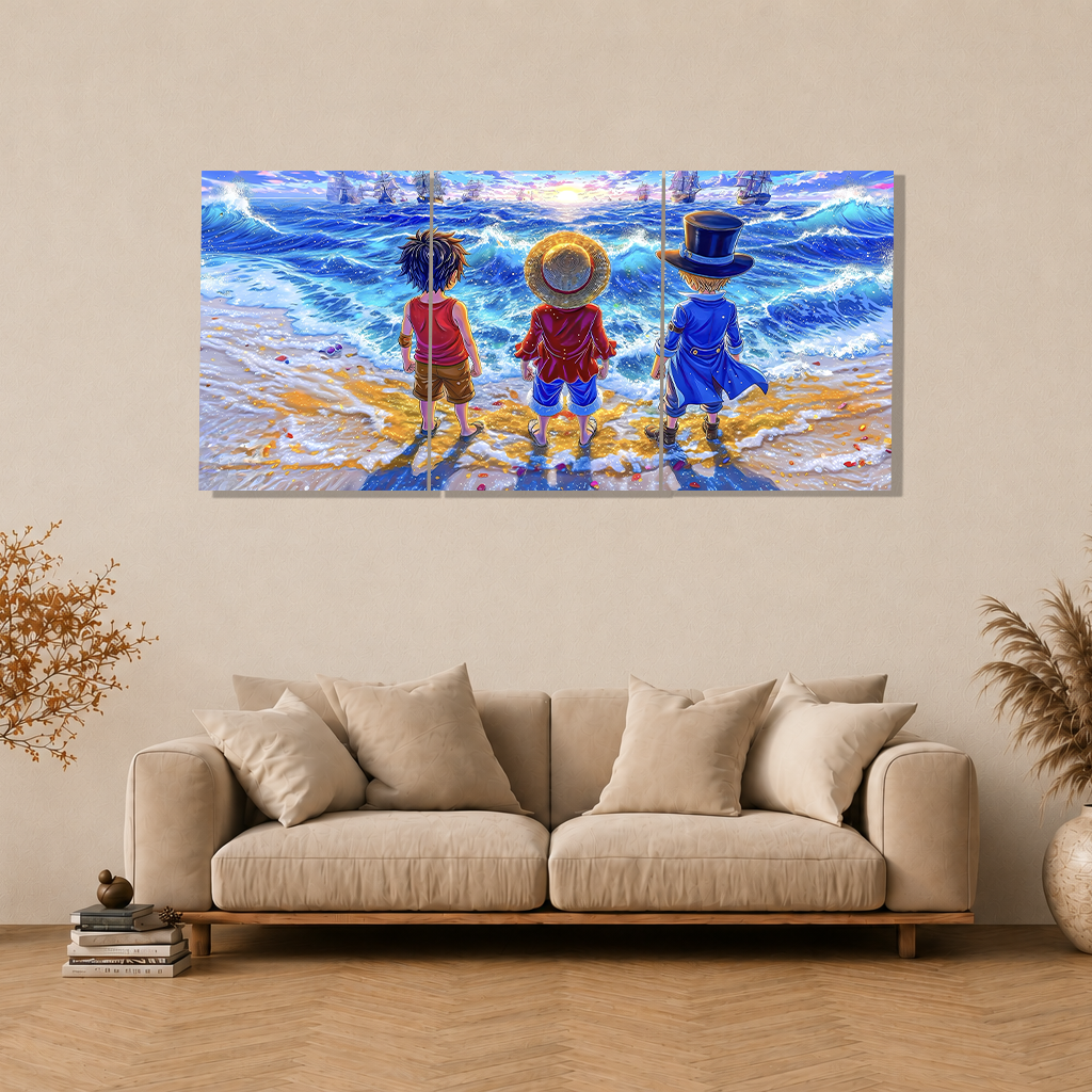 The ASL Brothers 3-Piece Metal Wall Art