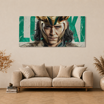 God of Mischief 3-Piece Metal Wall Art