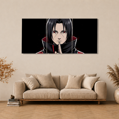 The Crow of the Uchiha 3-Piece Metal Wall Art
