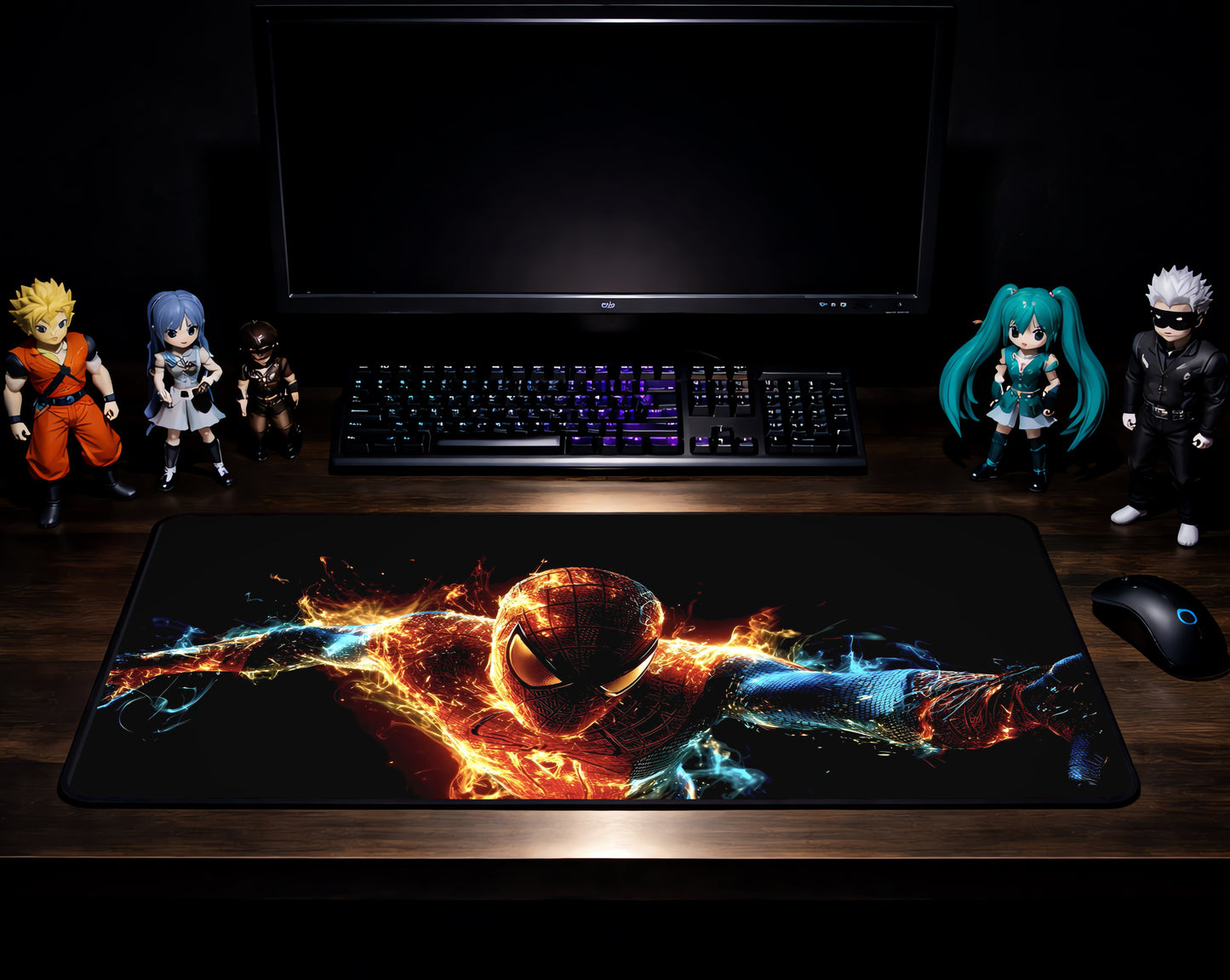 Neon Spidey Desk-Mat