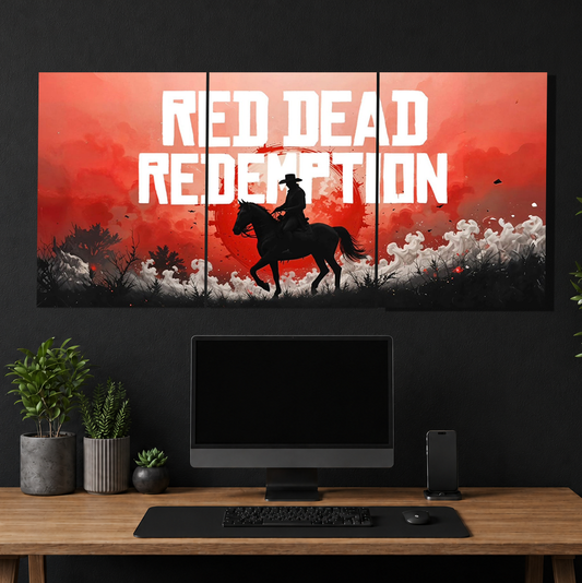 Red Dead Redemption 3-Piece Metal Wall Art