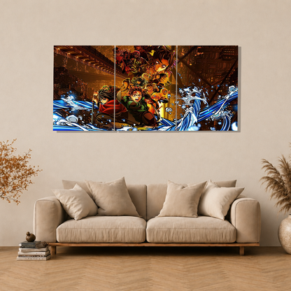 Infinity Castle 3-Piece Metal Wall Art
