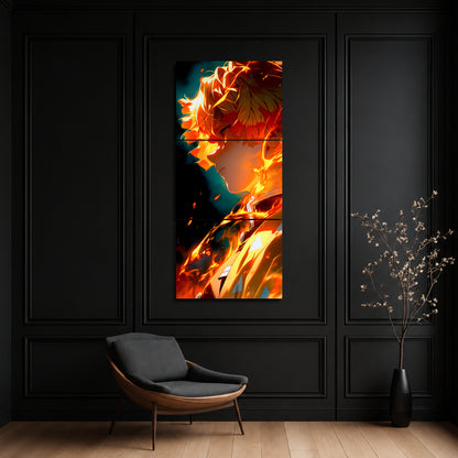 Zenitsu Agatsuma 3-Piece Metal Wall Art