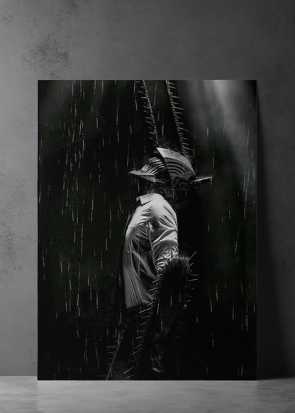 Denji black and white