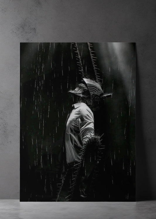 Denji black and white