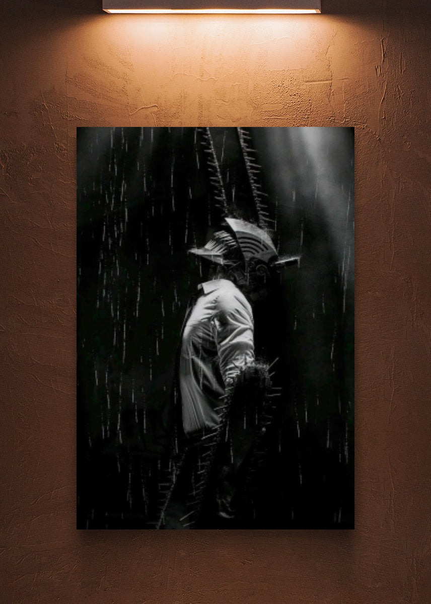 Denji black and white