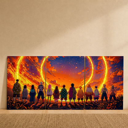 Hashiras 3-Piece Metal Wall Art