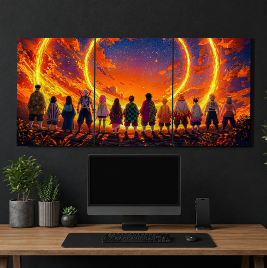 Hashiras 3-Piece Metal Wall Art