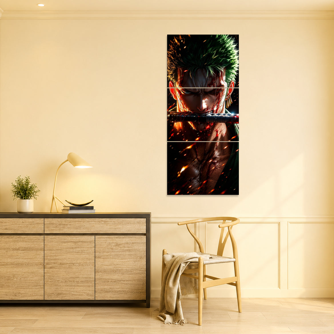 Roronoa Zoro 3-Piece Metal Wall Art