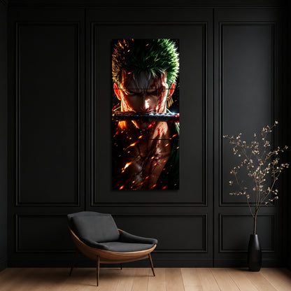 Roronoa Zoro 3-Piece Metal Wall Art