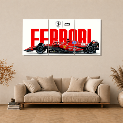 Ferrari 3-Piece Metal Wall Art