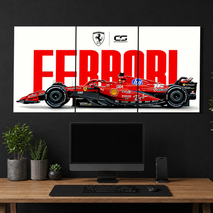 Ferrari 3-Piece Metal Wall Art