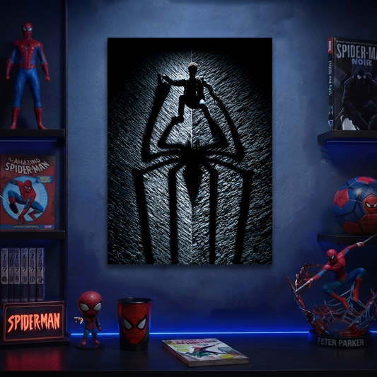 Spider-Man: Shadow Swing Metal Wall Art