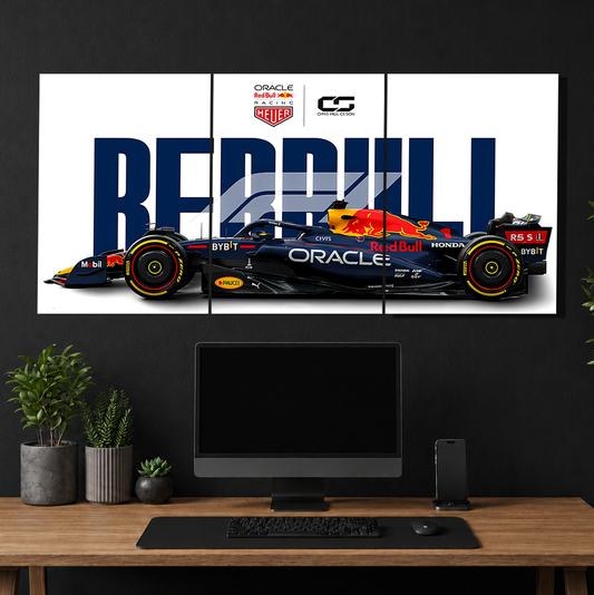 Redbull 3-Piece Metal Wall Art