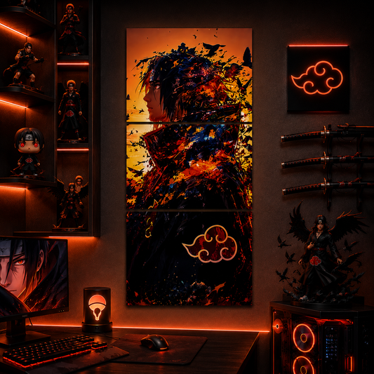 Itachi Uchiha 3-Piece Metal Wall Art