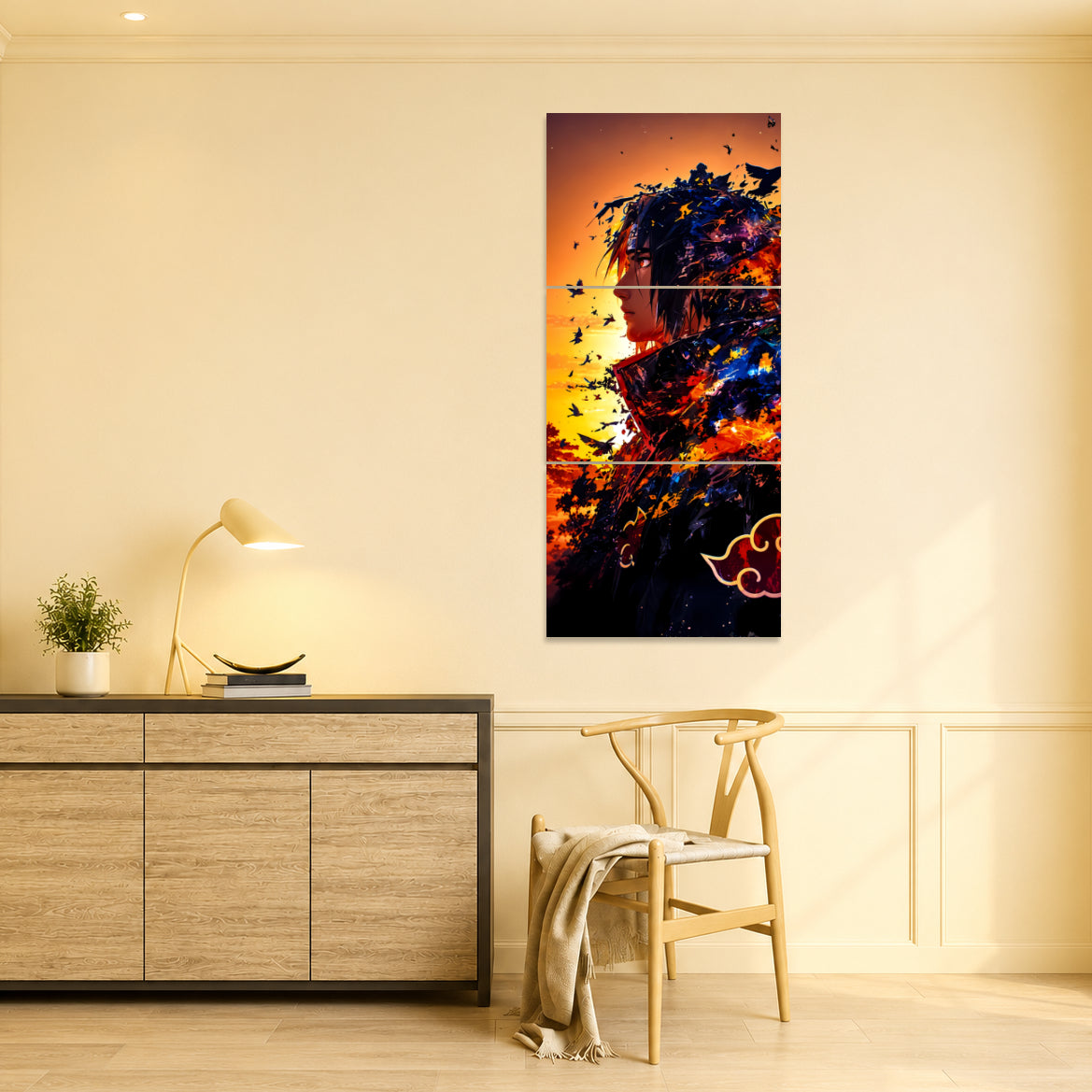 Itachi Uchiha 3-Piece Metal Wall Art