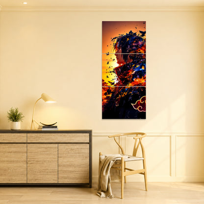 Itachi Uchiha 3-Piece Metal Wall Art