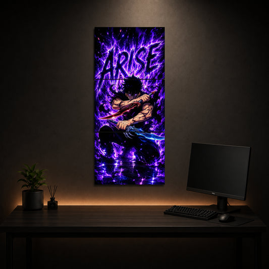 Sung Jin-woo ARISE 3-Piece Metal Wall Art