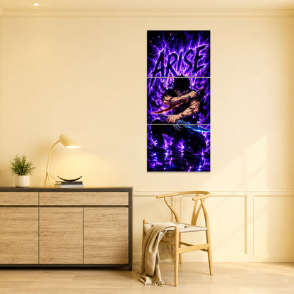 Sung Jin-woo ARISE 3-Piece Metal Wall Art