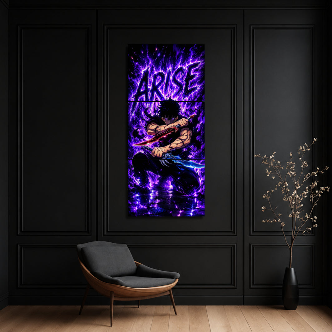 Sung Jin-woo ARISE 3-Piece Metal Wall Art