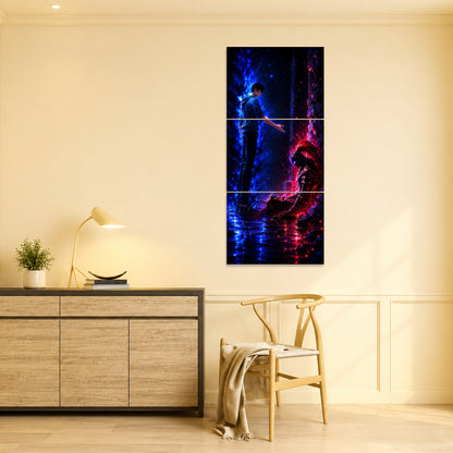 Solo leveling 3-Piece Metal Wall Art