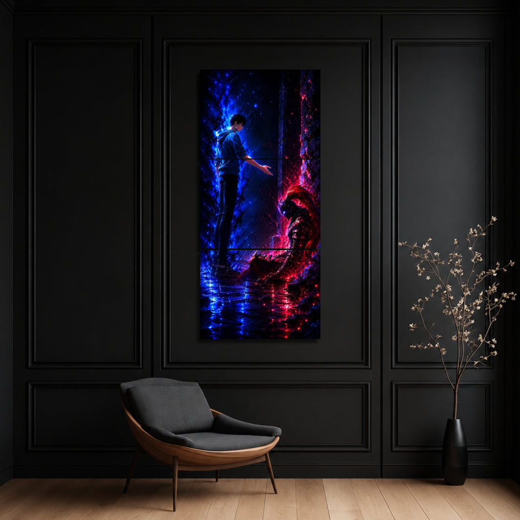 Solo leveling 3-Piece Metal Wall Art
