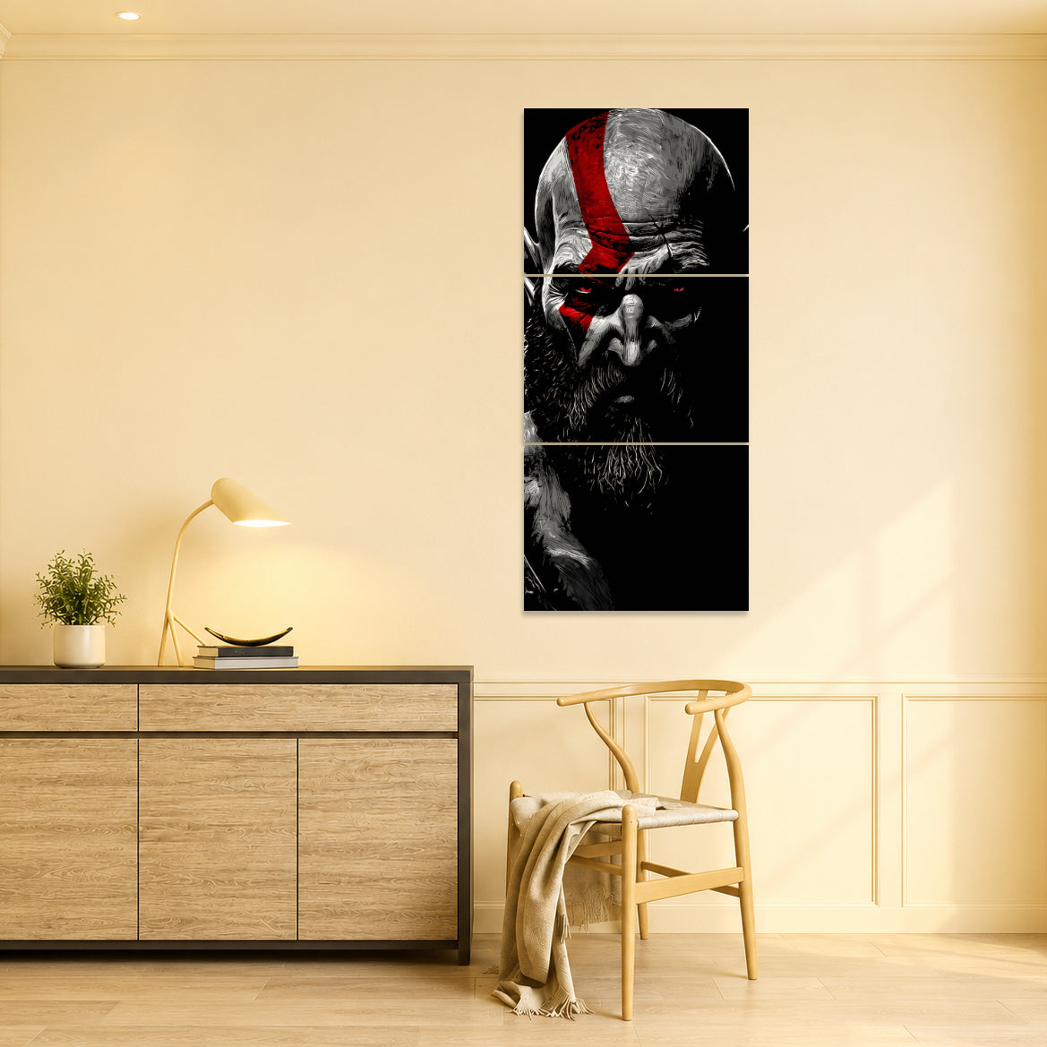 Kratos 3-Piece Metal Wall Art